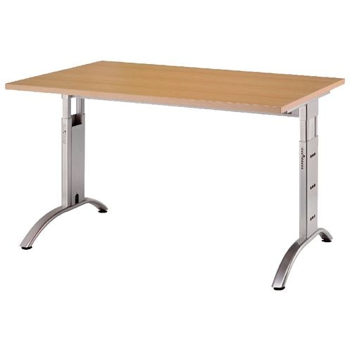 Desk desc beech high-adjustable 120x80x68-76 Hammerer