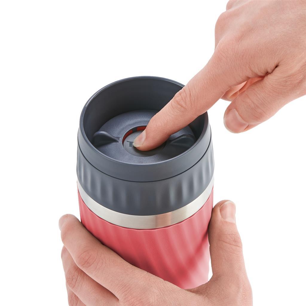 Tefal Travel Mug Easytwist Isoleerbeker 0.36l coral red