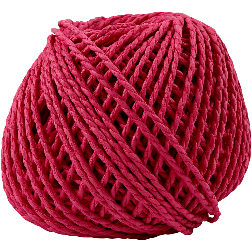 Creativ Company paper yarn pink, 40m