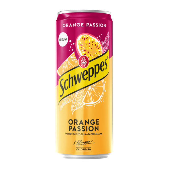 Schweppes Orange Passion Can 33cl (4x6)