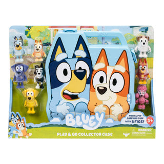 Bluey storage case with 8 figures