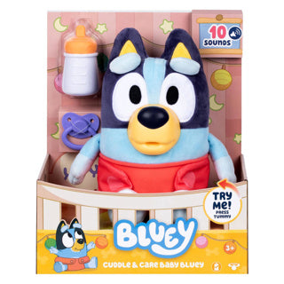 Bluey plush interactive cuddle and care baby