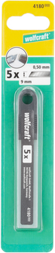 Wolfcraft afbreekmessen | in box | 9mm | 5 stuks - 4180000