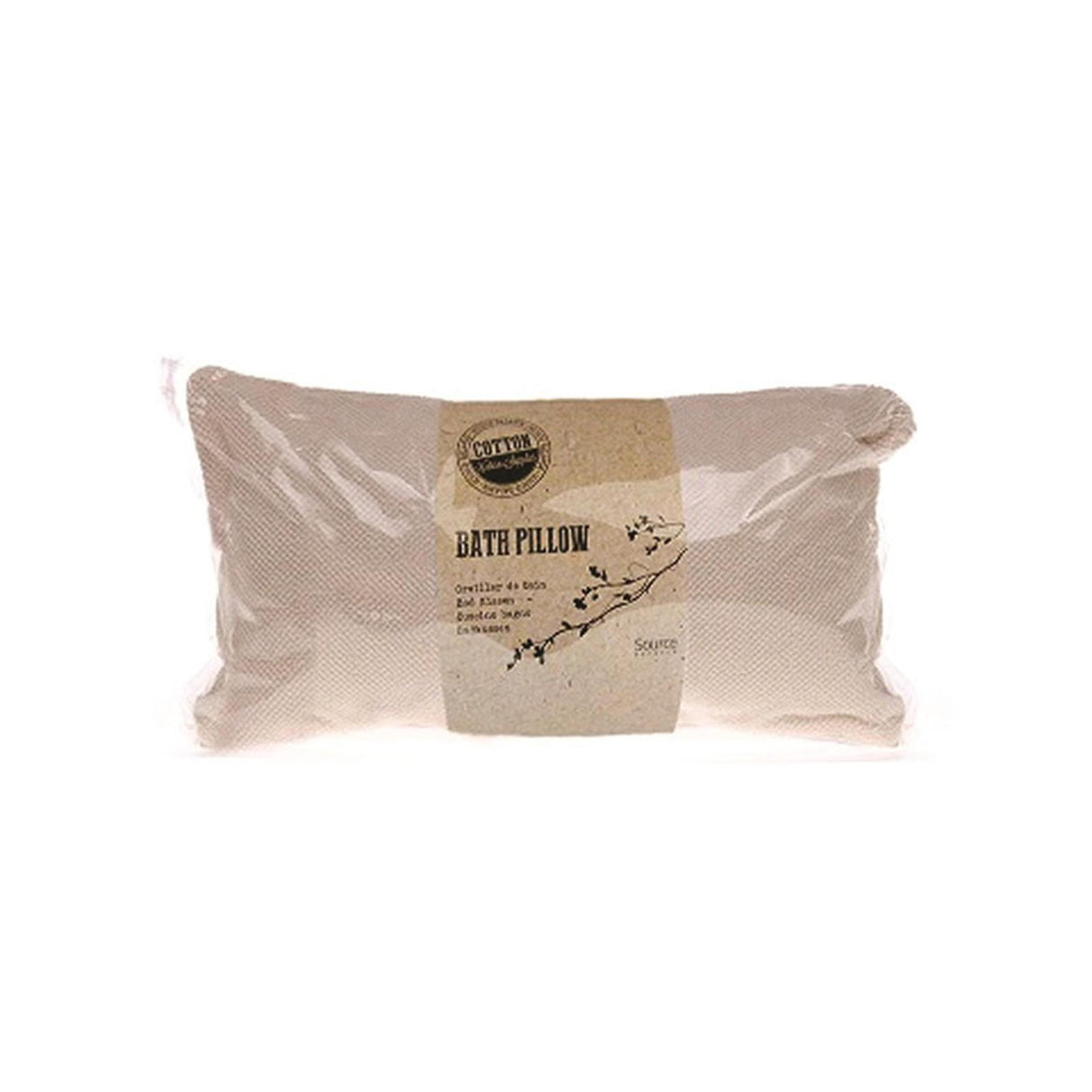 Source balance badstof badkussen met zuignap 35x17cm