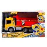 Construction truck with light and sound