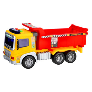 Construction truck with light and sound