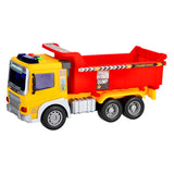 Construction truck with light and sound