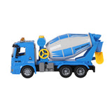 Concrete mixer truck with light and sound