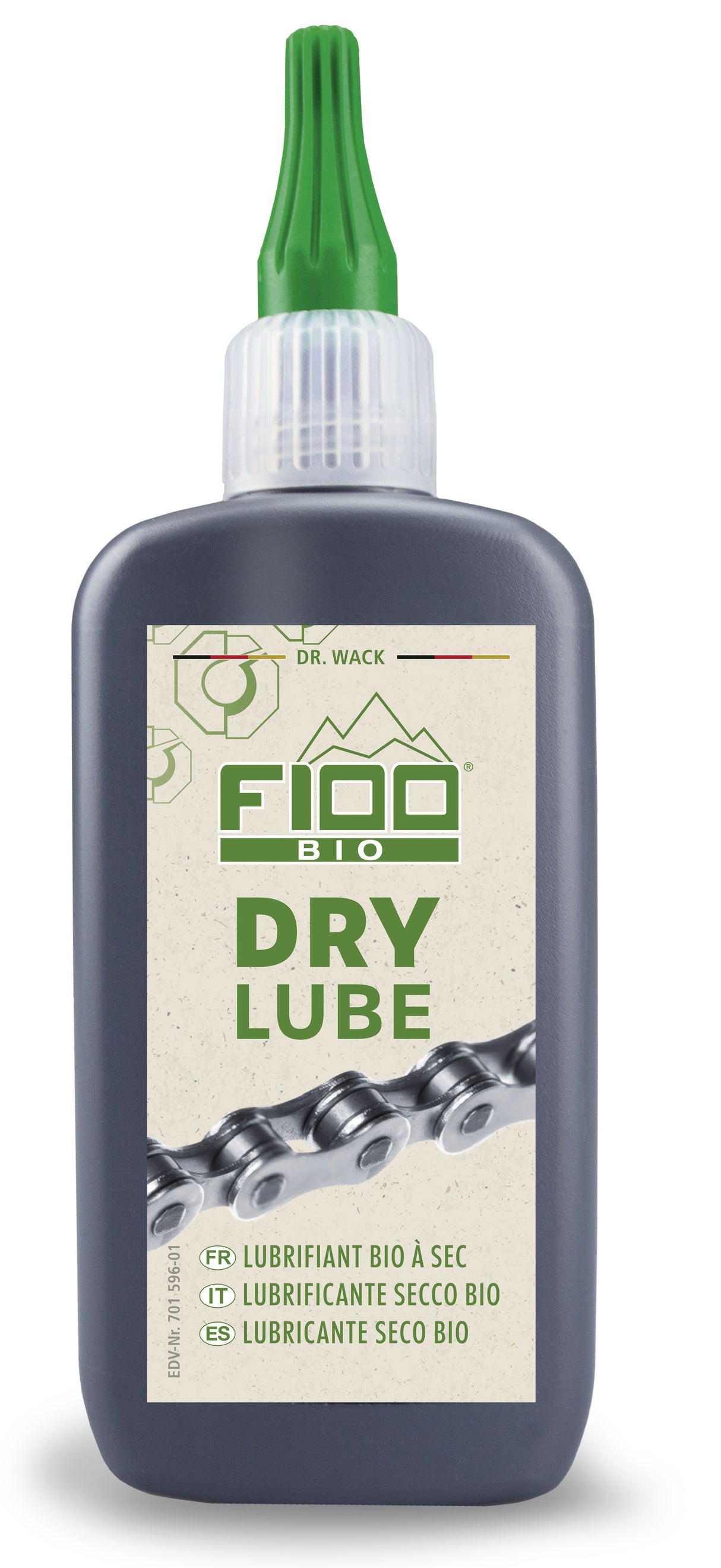 Drwack Bio Dry Lubricant Dr. Wack F100 Bio Dry Lube Dropper Flaske på 100 ml