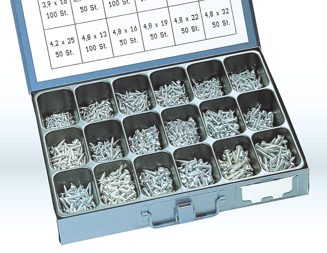 Dresselhaus sheet metal screws assortment sort.tapping screws din 7981 galvanized