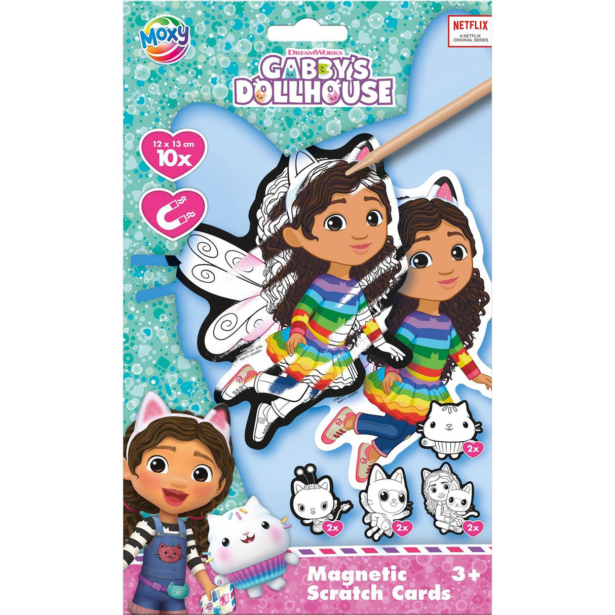 Creative craft group scratch magnets gabby's dollhouse, 12d;g.