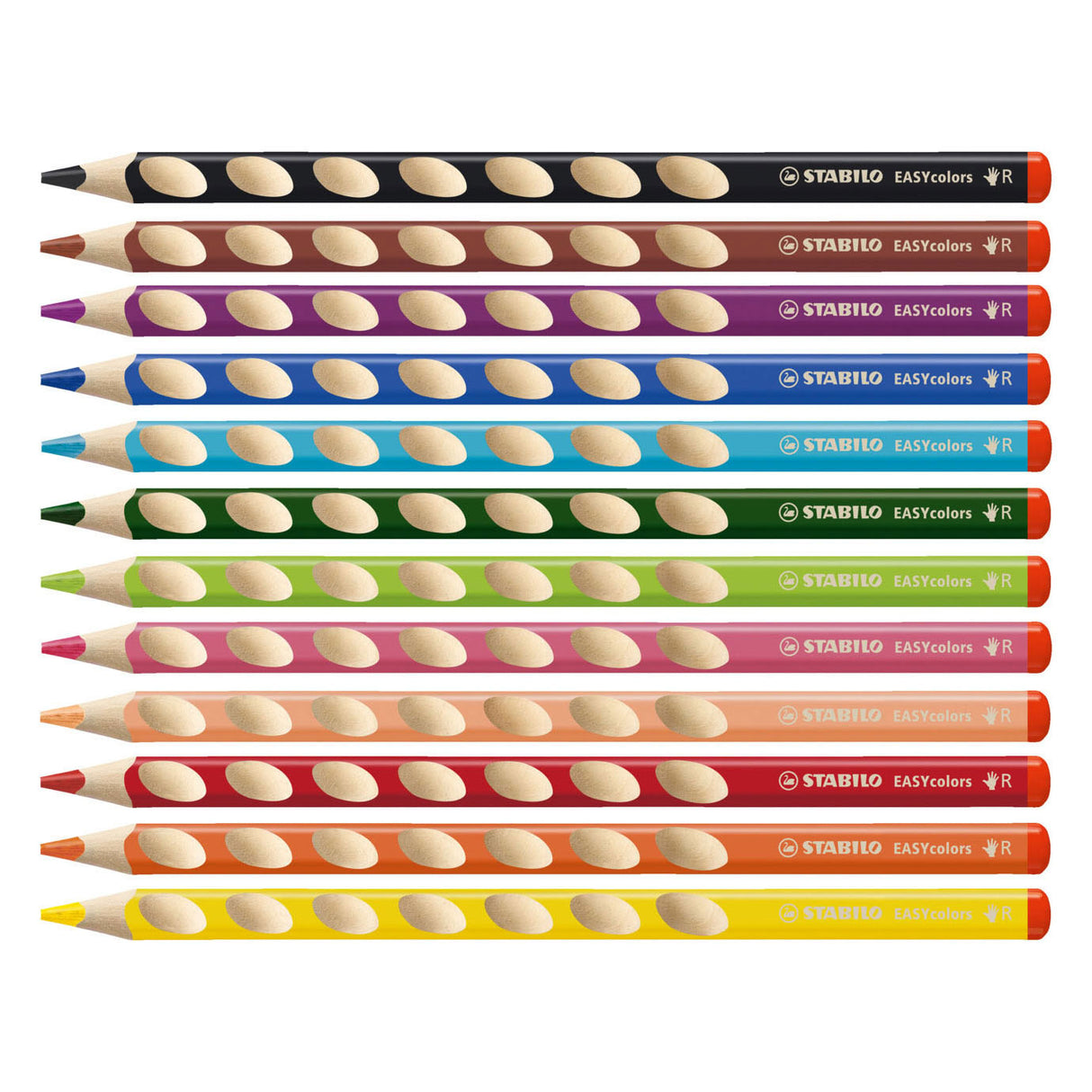Stabilo Easycolors colored pencils right -handed - 12 pcs. + pencil sharpener