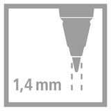 Stabilo Easyergo 6 refillings HB - 1.4 mm