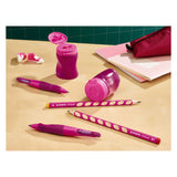 Stabililo Easysharpener - 3 v 1 svinčniku ostre - desno - roza