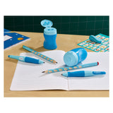 Stabilo Easysharpener - 3 in 1 pencil sharper - Blue on the right