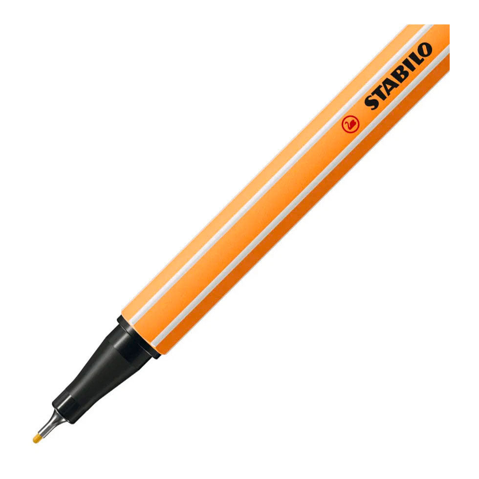 Stabilo point 88 fineliner - licht geel
