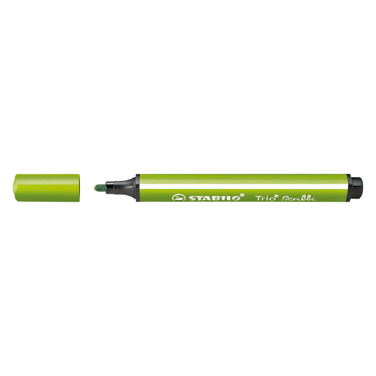Stabilo trio scribbi - felt -tip pen with so -called point - light green