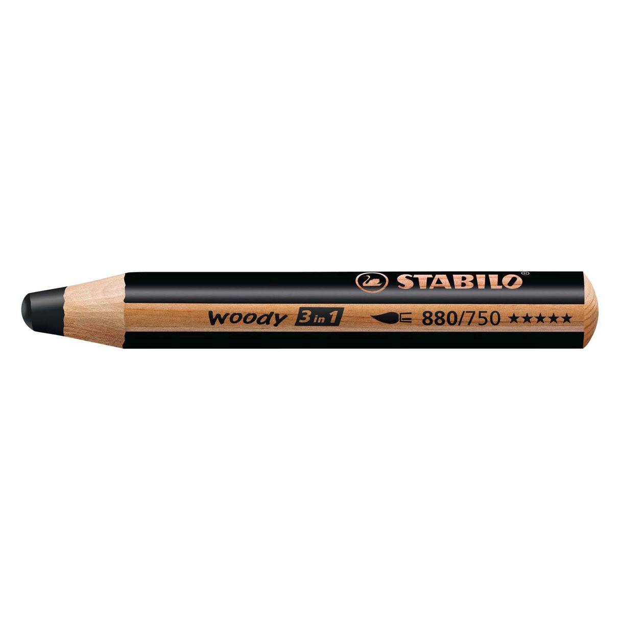 Stabilo woody 3 i 1 - multitalent fargeblyant - svart