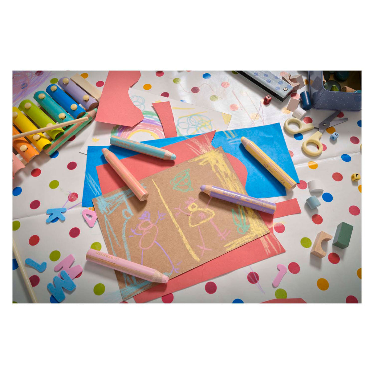 Stabilo Woody 3in1 - jaune pastel