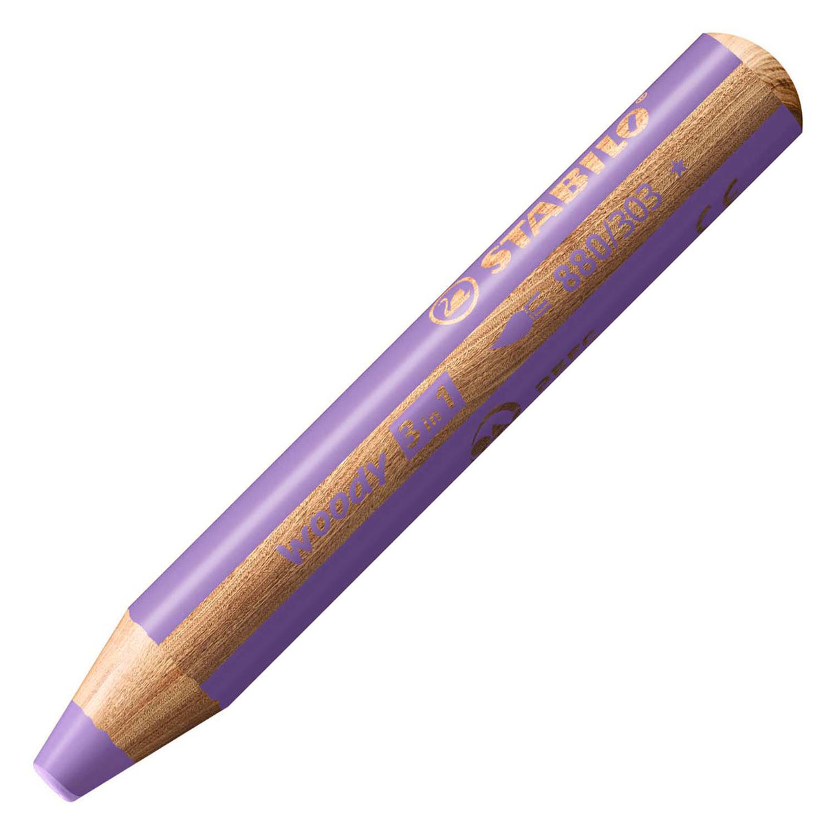 Stabilo woody 3 i 1 - multitalent fargeblyant - pastell lilla