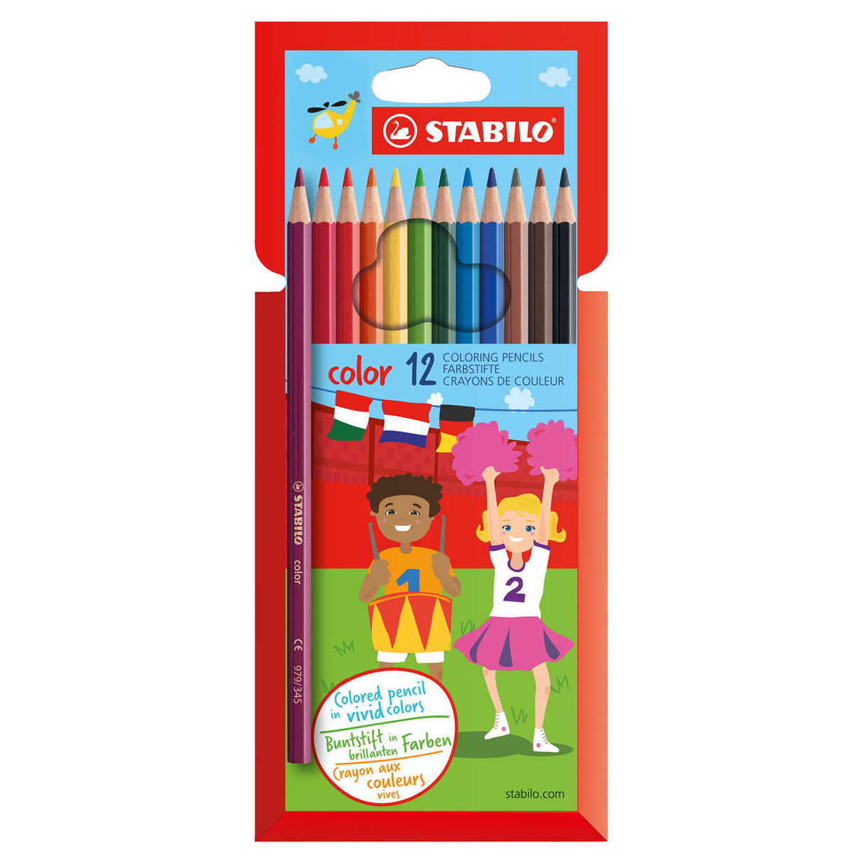 Stabilo color coloring pencil set of 12