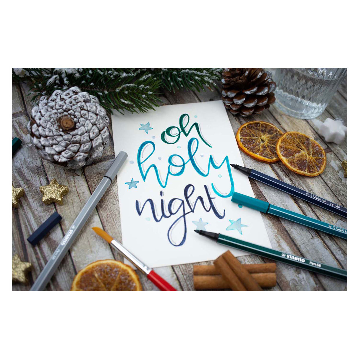 Stabilo pen 68 - viltstift - fluoriserend oranje (68 054)