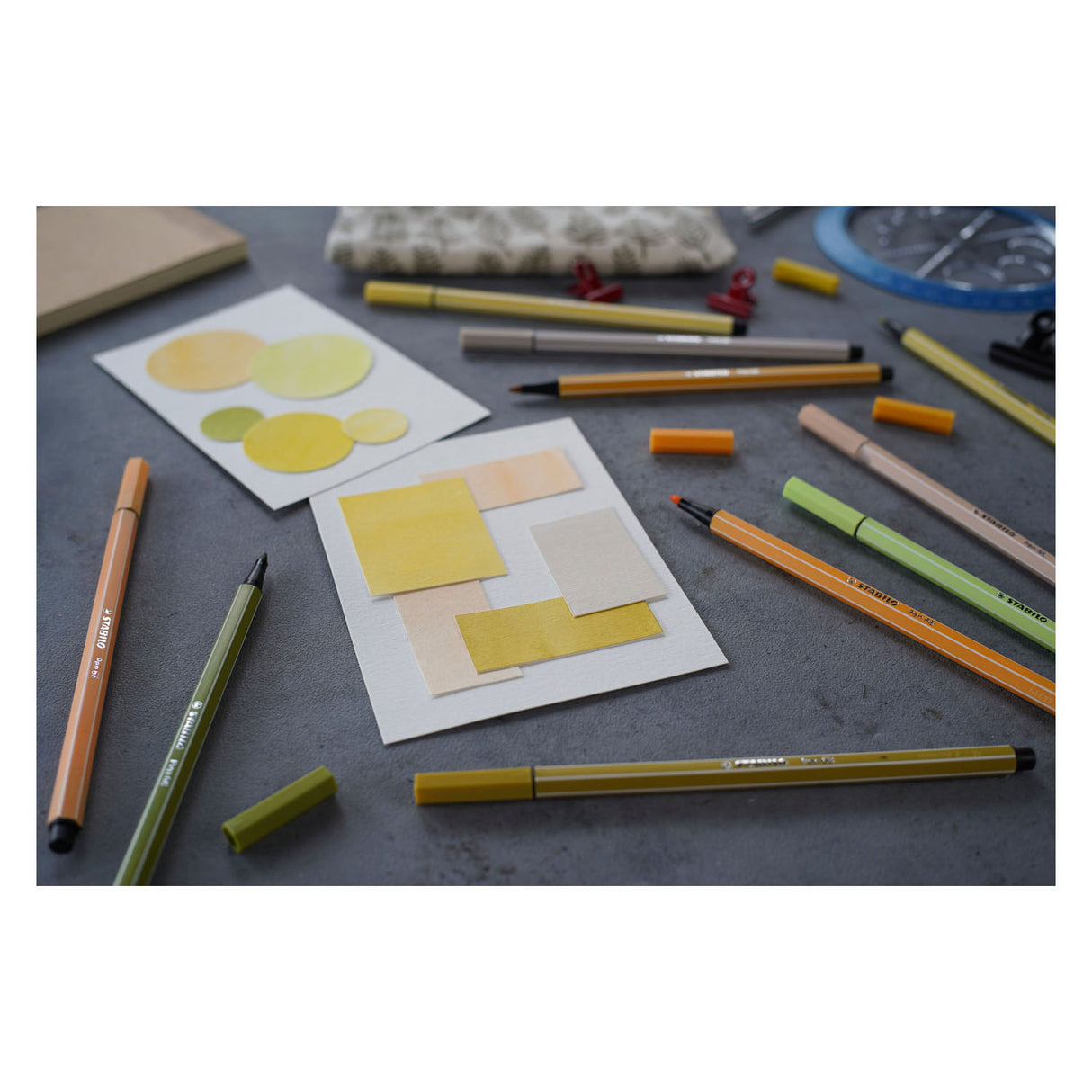 Pen stabilo 68 - FIENTE -TIP Pen - Mostaza (68 67)