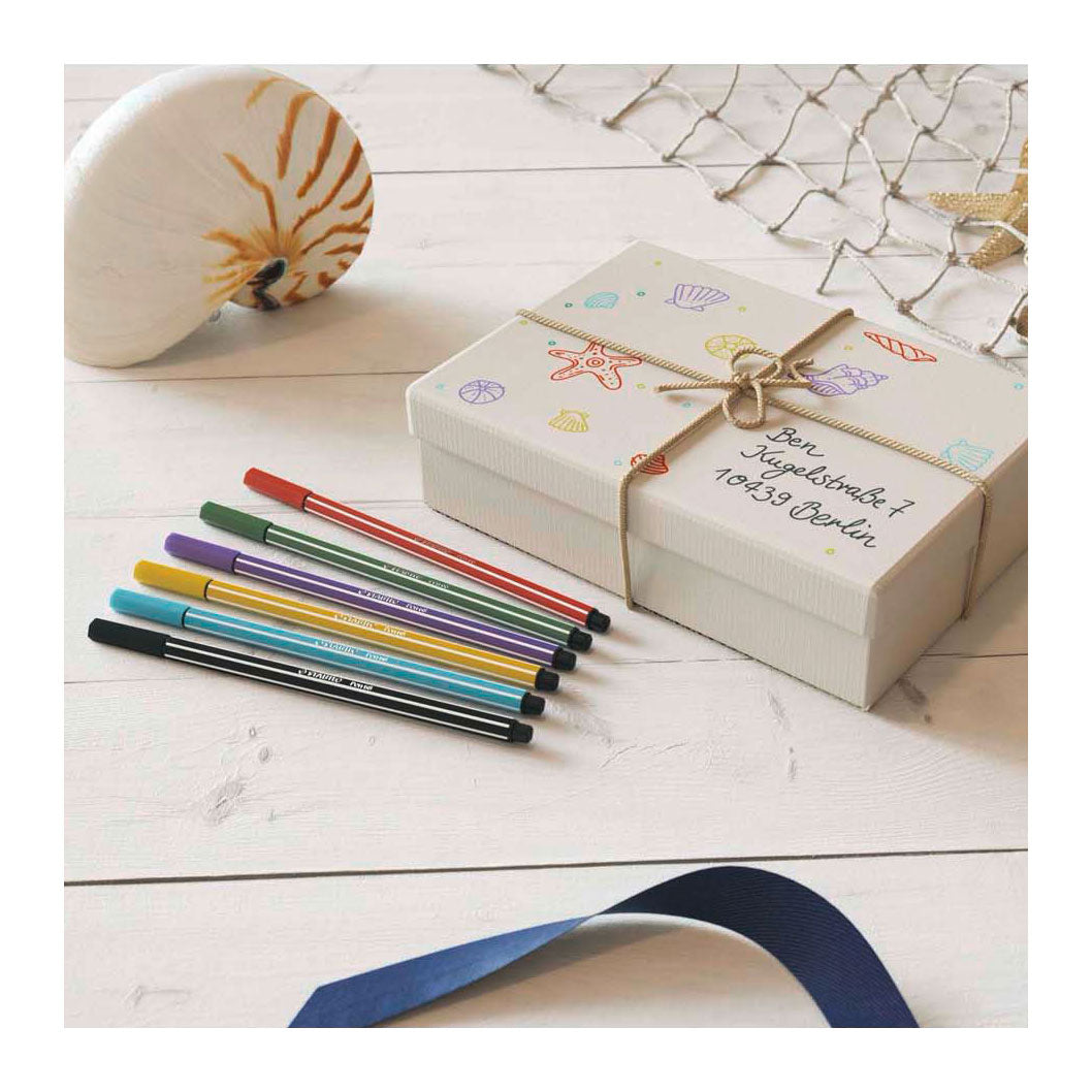 Stabilo pen 68 - felt-tip pen - vermilion pastel (68 30)