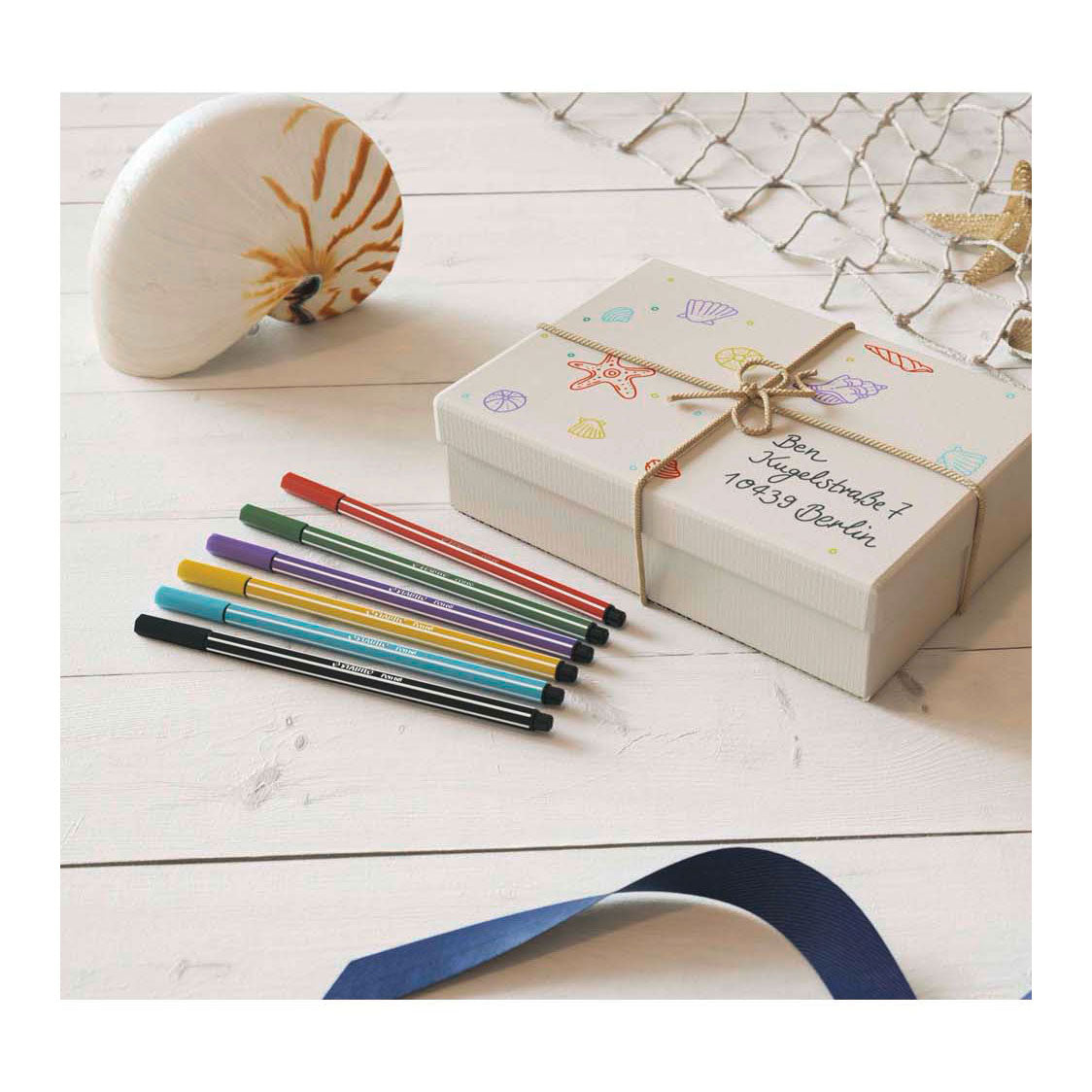 Stabilo pen 68 - felt-tip pen - black (68 46)