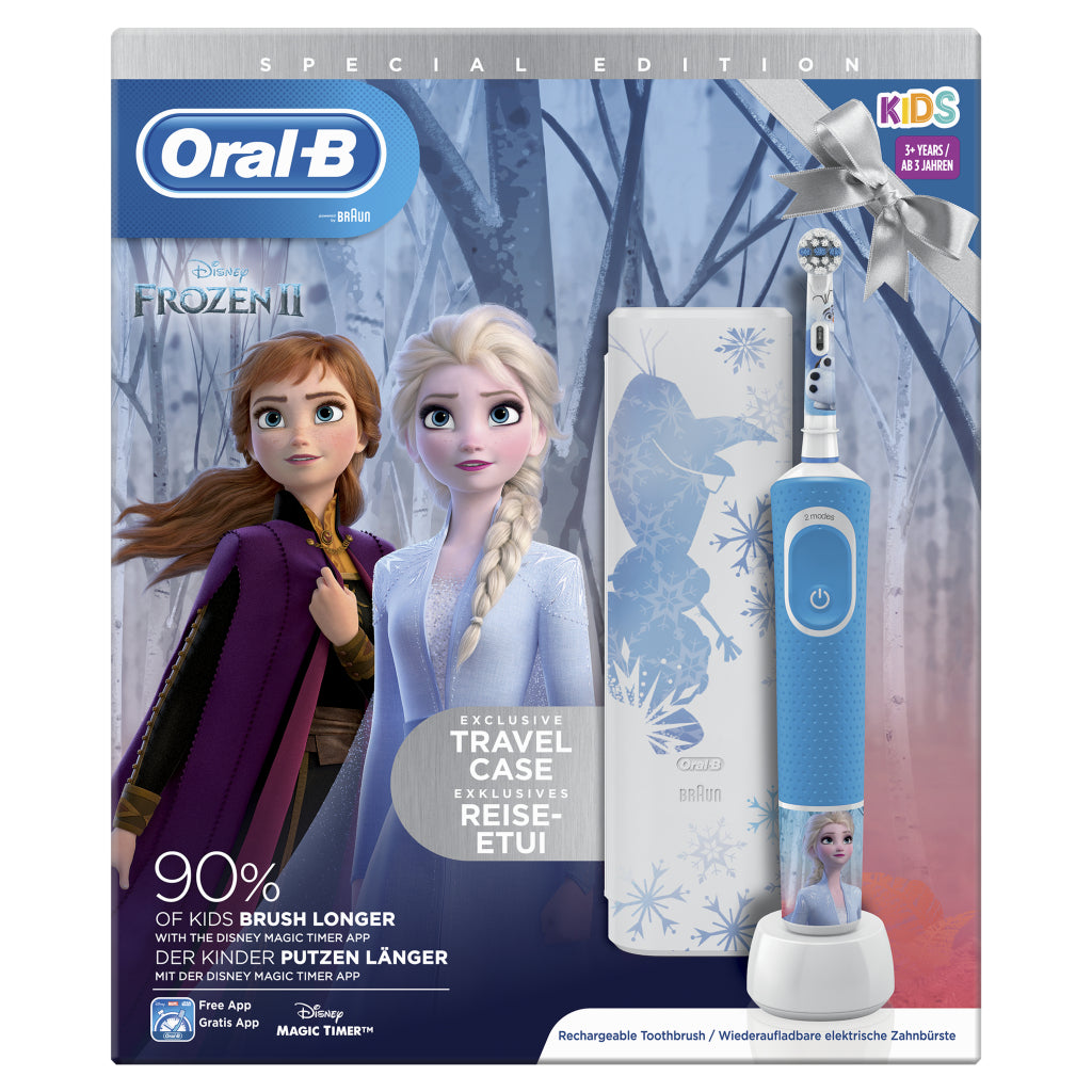 Oral-b Kanner Disney gefruerert 2 elektresch Zahbbosterblo wäiss wäiss