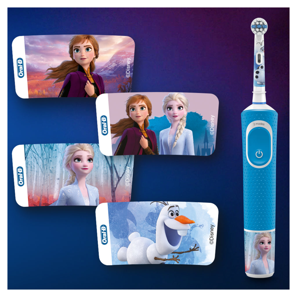 Oral-b bambini disney congelato 2 smerotta elettrico blu bianco