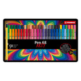 STABILO Pen 68 metalinėje dėžutėje, 50 vnt.