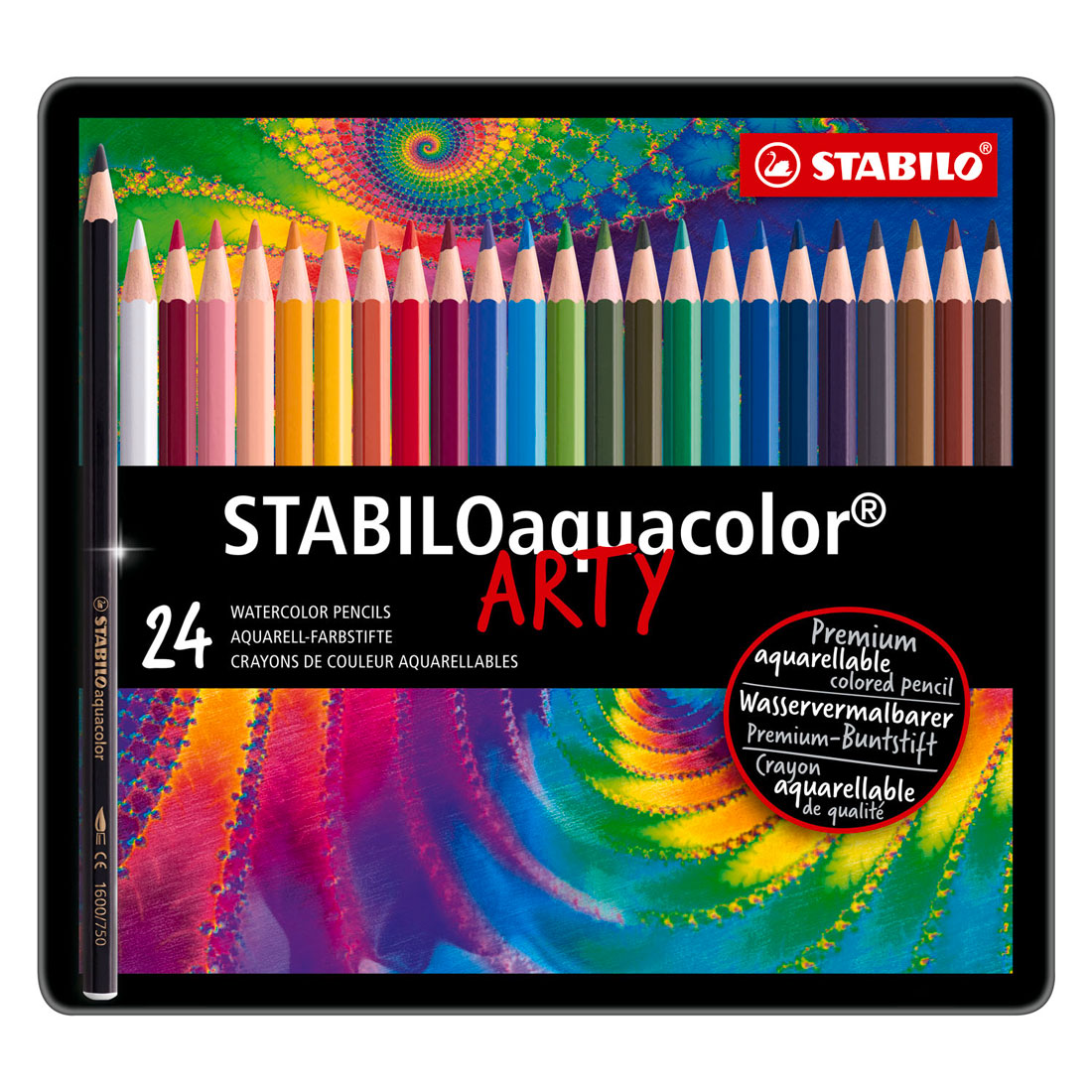 Stabilo Aquacolor - Aquarell Bleistift - Metall Set 24 Stéck.