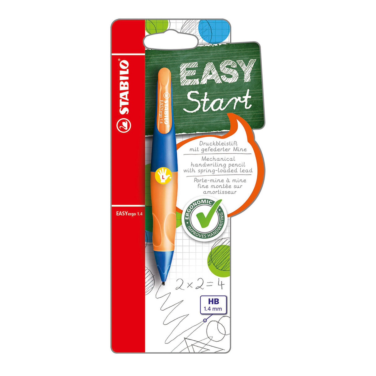 Stabilo Easyergo 1.4 Left -Handled - Neon Oranje