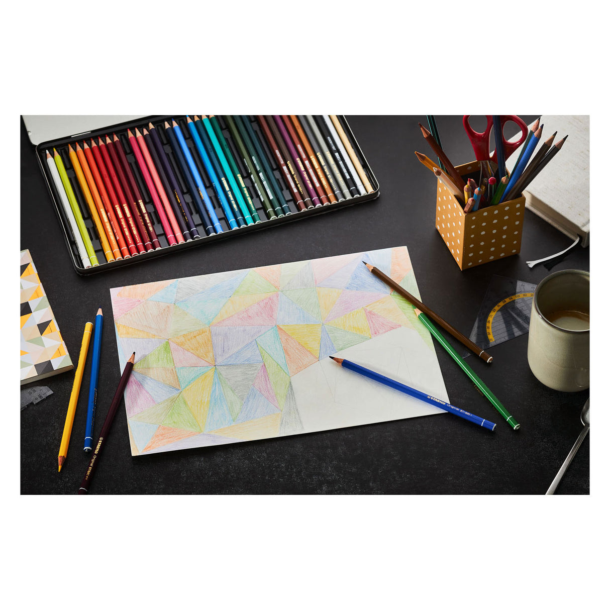Stabilo Original Colored Pencils Metal Box, 38st.
