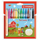 Stabilo Trio Jumbo Viltstifts, 12..