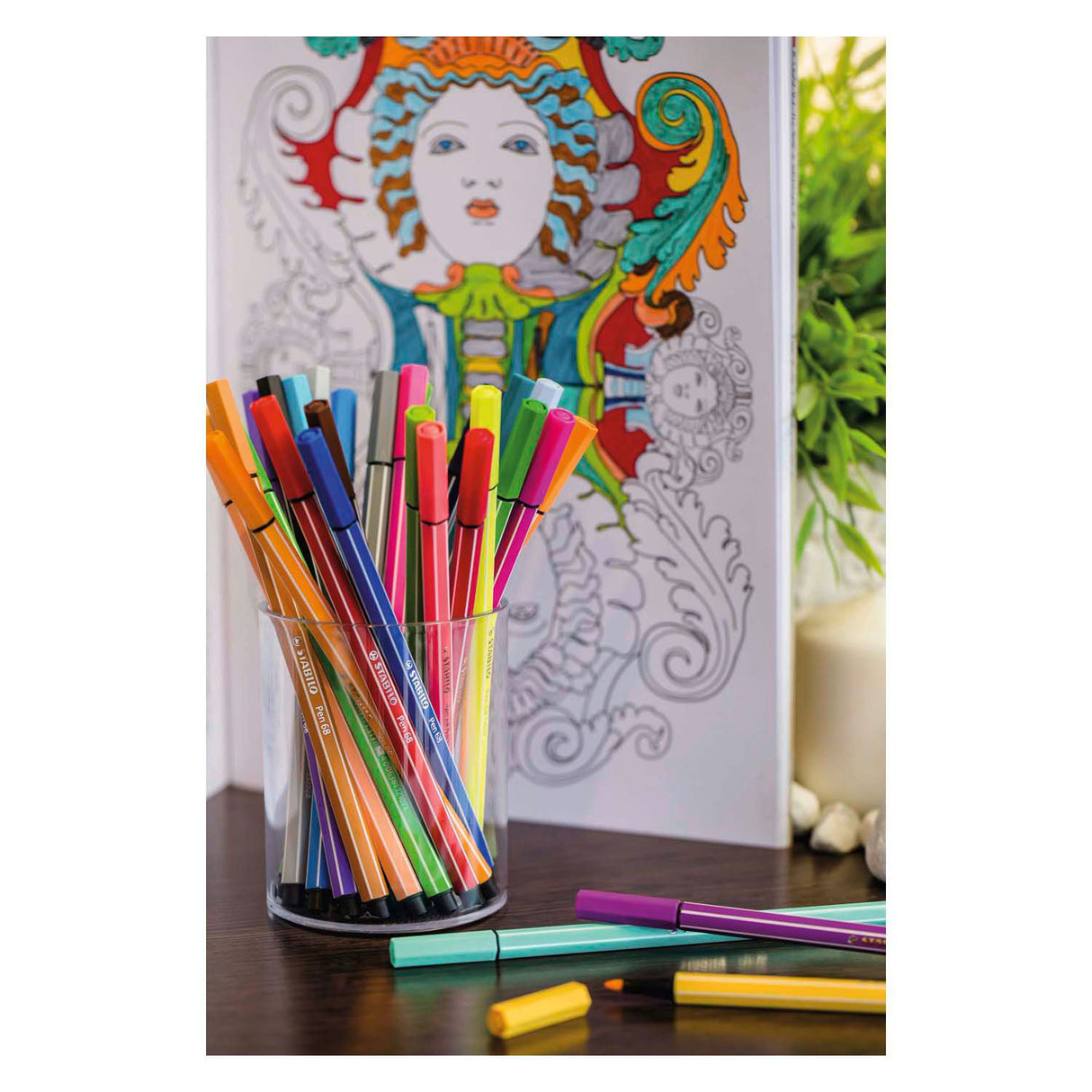Stabilo Pen 68 Set Set Felt -Tip stylos, 30e.