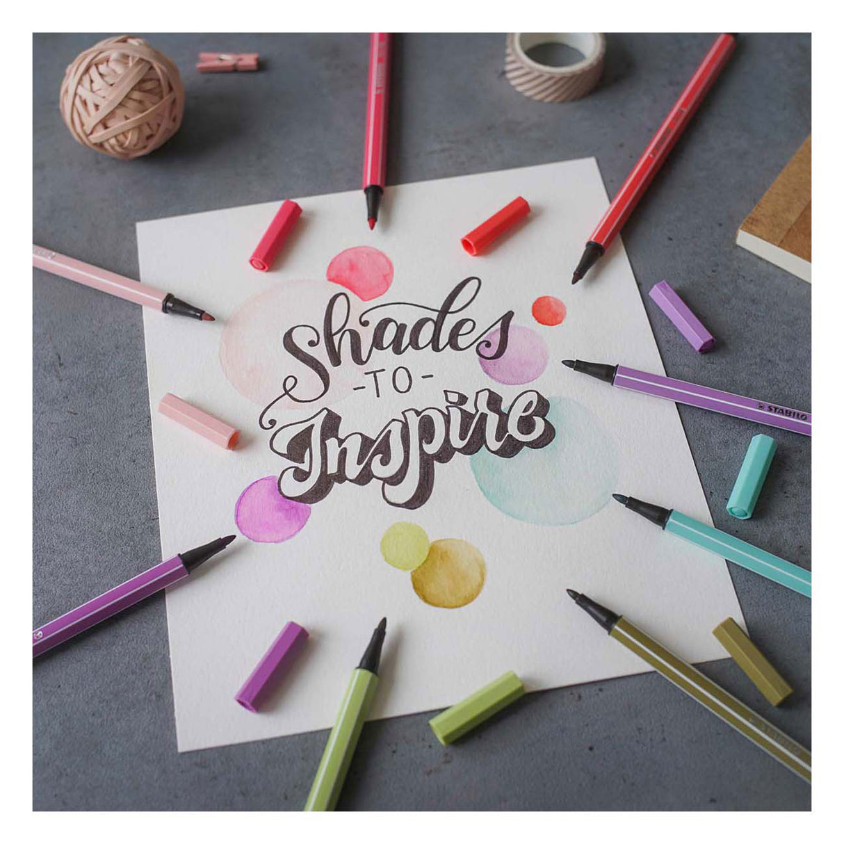 Stabilo Pen 68 Color Parade Anthracite Pink, 20st.