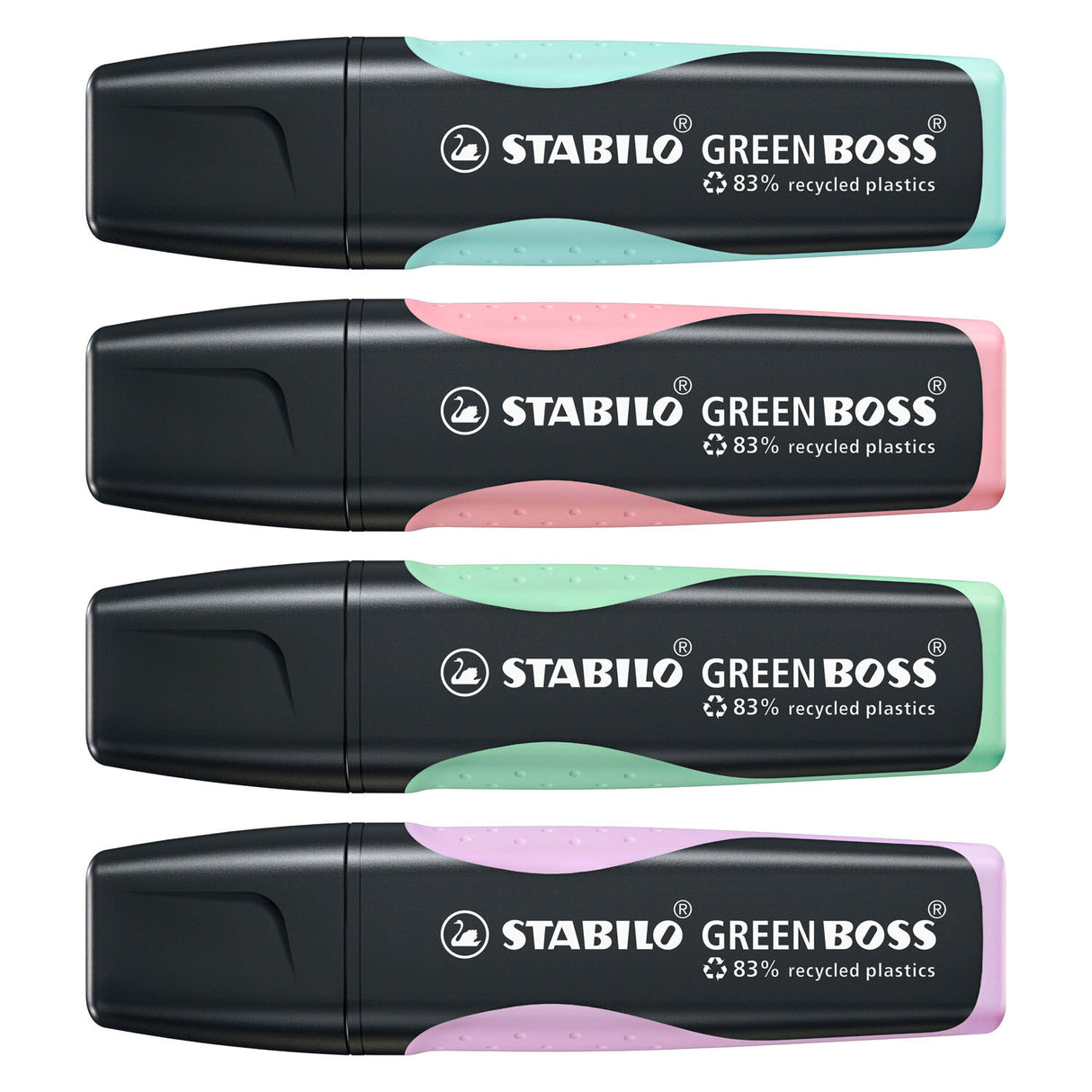 Stabilo Green Boss Pastel - Marking marker - Set with 4 pieces