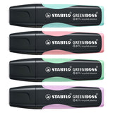 Stabilo Green Boss Pastel - Marking marker - Set with 4 pieces