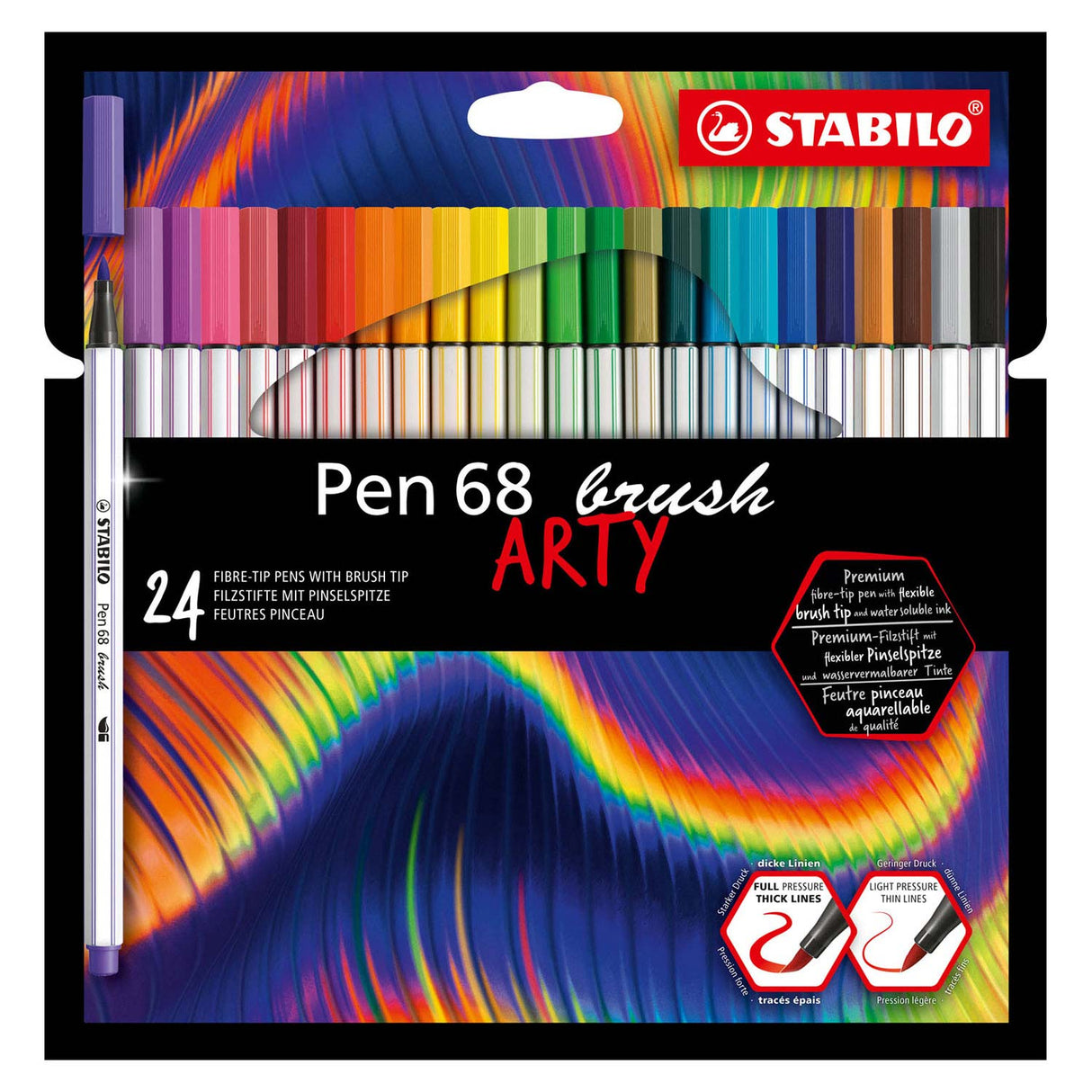 „Stabilo Pen 68“ šepetėlis artis