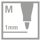 Stabilito set stabilo set arty felce -tip penne 68 88 24 pezzi