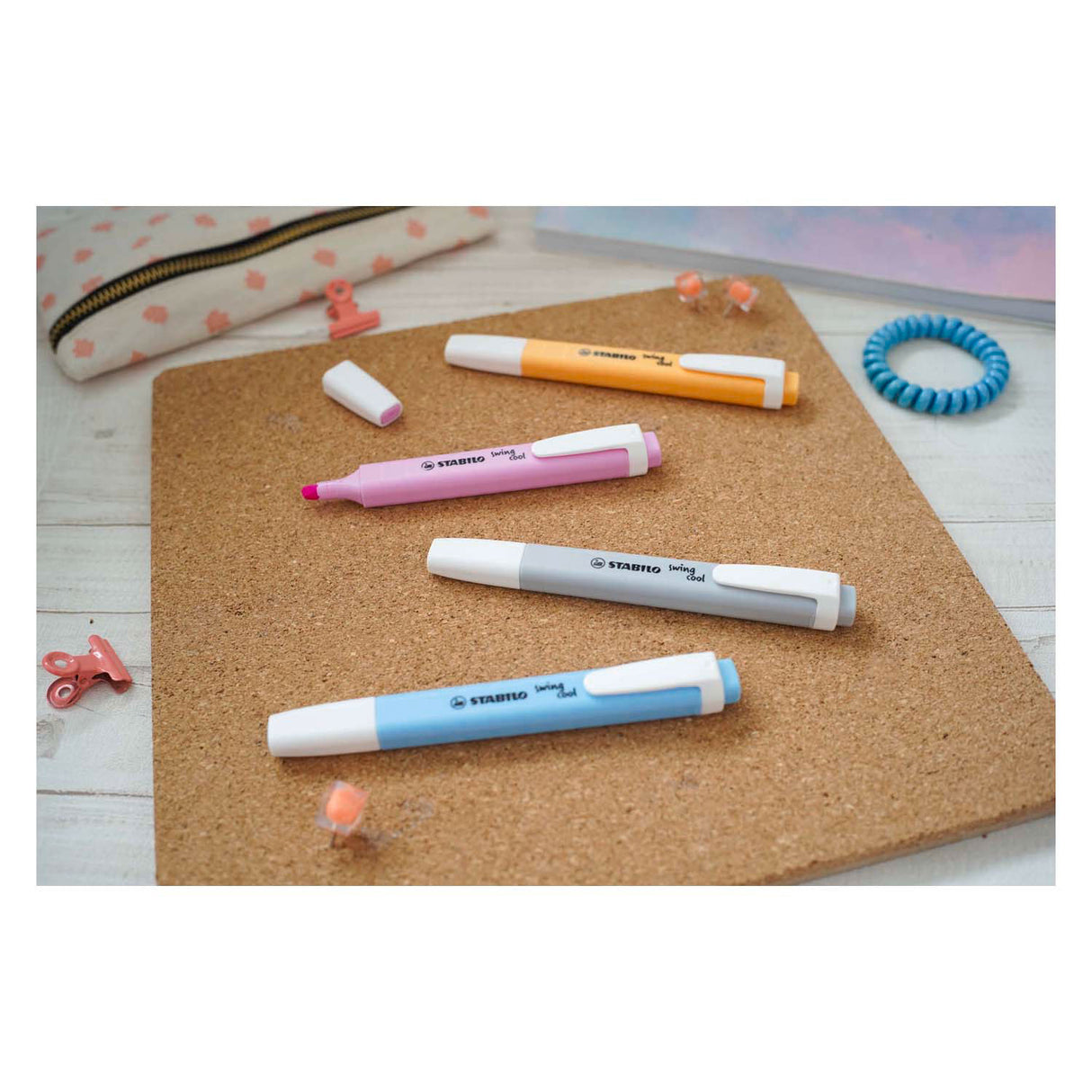 Stabilo Swing Marcadores pastel frios, 8st.