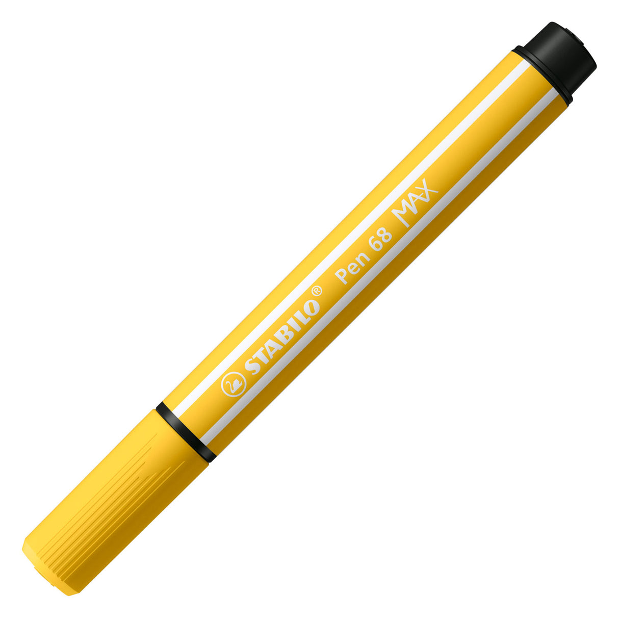 Stabilo Pen 68 Max Felt -tip peann le pointe tiubh chisel buí buí