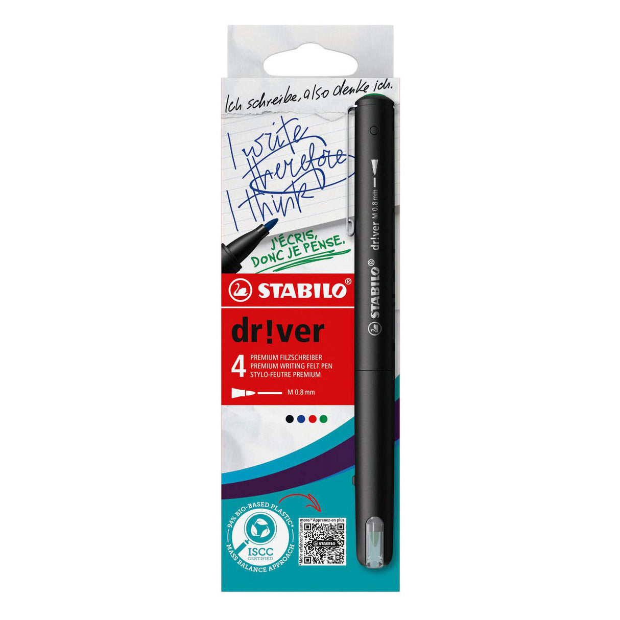 Stabilo dr!ver medium fineliners - 4dlg.