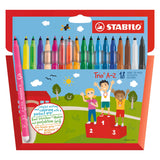 Stabilo Trio A-Z Felt Tip Pens - 18pc.