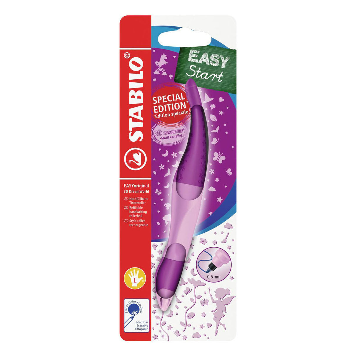 Stabilo easyoriginal dreamworld left-handed ballpoint pen - pink