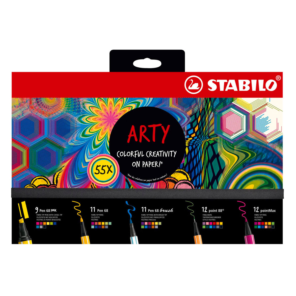 Stabilo arty assortiment kleurstiften - 55dlg.