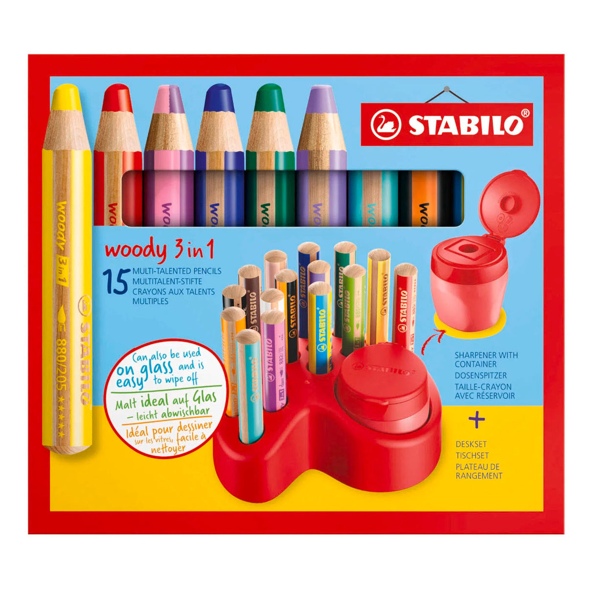 Stabilo Woody Experience Set Multi-talent Pencils - 15-piece