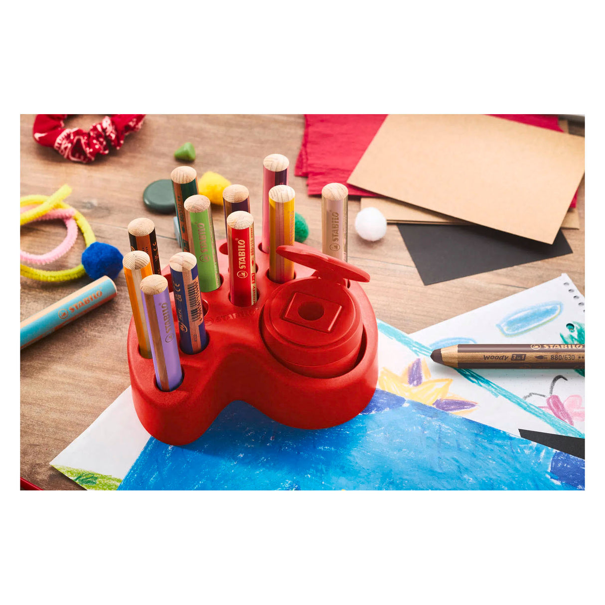 Stabilo Woody Experience Set Multi-talent Pencils - 15-piece